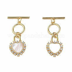 Fermagli a ginocchiera in zircone chiaro micro pavè di ottone&nbsp;KK-N233-244