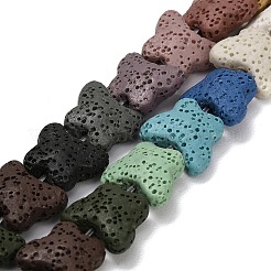 Бусы из натуральной лавы&nbsp;G-G347-02A