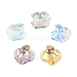 96шт прозрачные стеклянные подвески с гальваническим покрытием EGLA-N006-071