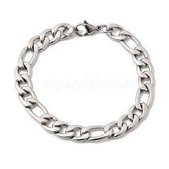 201 bracciali a catena a maglie piatte in acciaio inossidabile per uomo&nbsp;STAS-T077-22A-02P