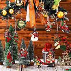 Рождественские темы деревянные подвески PW-WGE0E0C-01