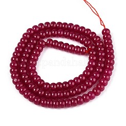 Нити бусин из красного корунда G-N351-03A-01
