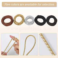 10 м круглый шнур из искусственной кожи с плетением WL-GF0001-32A-02