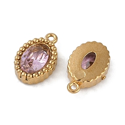 Ionenplattierung (IP) 304 Edelstahl Micro Pave Zirkonia Charms&nbsp;STAS-K256-19G-07