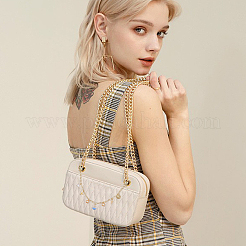 Подвеска в форме ракушки из сплава с синей эмалью на морскую тематику из латуни с декоративными цепочками&nbsp;HJEW-ME00054