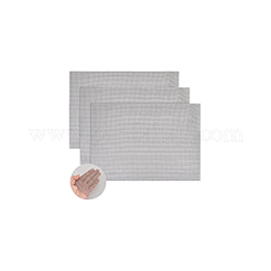 304ステンレススチールストレーナー  メッシュシート  長方形  ステンレス鋼色  420x300x1.5mm&nbsp;FIND-WH0111-538