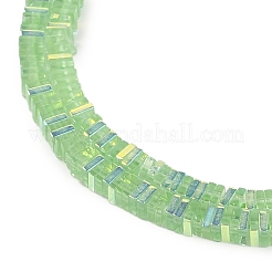 Стеклянные бусины с гальваническим покрытием  GLAA-B023-01A-10