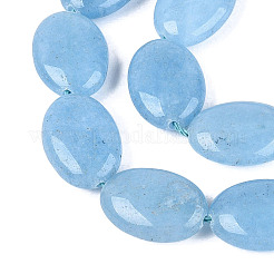 Chapelets de perles en jade blanc naturel teinté&nbsp;G-N370-01A-04
