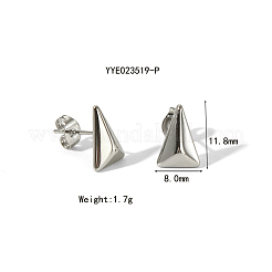 Modische 304 Edelstahl Dreieck Ohrstecker&nbsp;PU6903-2