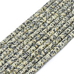 Природные яшмы далматин бисер нитей G-P575-B03-6x1mm