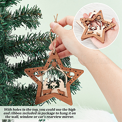 Древесины подвески&nbsp;LS-FIND-WH0162-09