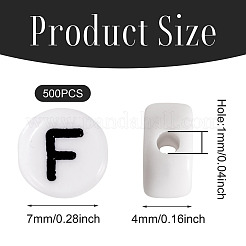 500шт акриловые бусины&nbsp;SACR-TA0001-55F