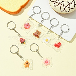 7шт брелок из смолы KEYC-FS00019