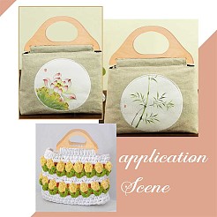 D-образные деревянные ручки для сумок FIND-WH0135-77A