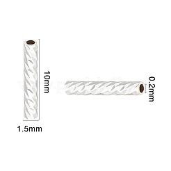 Бисера латунной трубки KK-FH0001-18