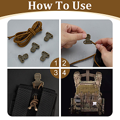 Аксессуары из нейлонового язычка&nbsp;FIND-WH0817-191A