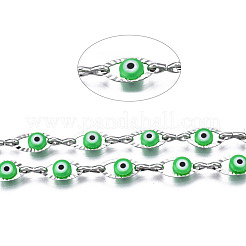 Chaînes à câbles ovales texturées en acier inoxydable 304&nbsp;CHS-T003-33P-03