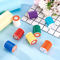 8 rollo de cordón de poliéster encerado redondo de 8 colores&nbsp;YC-TA0001-26