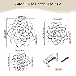 3 couvercle d'insertion de composition florale en acier inoxydable 201&nbsp;DIY-UN0005-92B