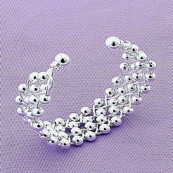 Латунные круглые браслеты-манжеты с бусинами для женщин&nbsp;FS-WG6E9A6-01