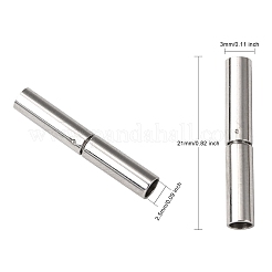 変色しにくい304ステンレススチール製バヨネット留め具  コラム  ステンレス鋼色  21x3mm  穴：2.5mm&nbsp;X-STAS-L134-06