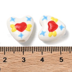 Perles en porcelaine émaillée faites à la main&nbsp;PORC-K011-02D