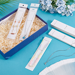 120 шт. бумажные карточки для демонстрации ювелирных изделий для ожерелий&nbsp;CDIS-PH0001-74B