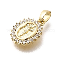 Латунные микро проложить кубического циркония подвески&nbsp;KK-P336-01B-G