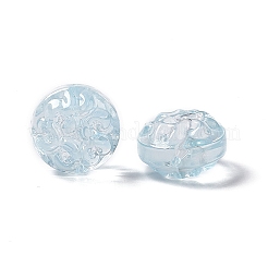 Perle di vetro verniciate a spruzzo trasparente&nbsp;GLAA-E038-02