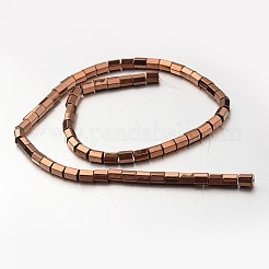 Гальванизировать немагнитных синтетический гематит нитей бисера G-F300-38A-08