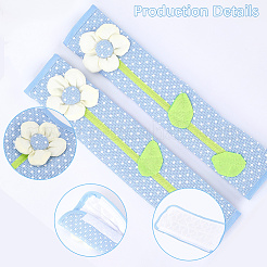 Накладки на ручки холодильника из поликоттона с цветочным узором&nbsp;AJEW-WH20042-71A