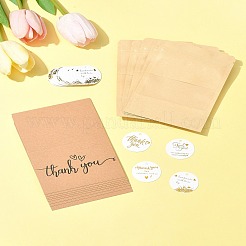Пакеты из крафт-бумаги с застежкой на тему Дня благодарения OPP-FS0001-13