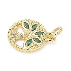 Латунные микро проложить кубического циркония подвески&nbsp;ZIRC-I356-22G