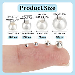 925 шарики стерлингового серебра&nbsp;STER-DR0001-08D