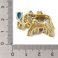 Cremagliera placcatura micro ottone spianare pendenti zirconi&nbsp;ZIRC-F142-02G