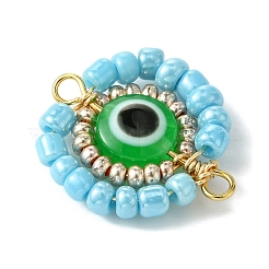 Подвески из смолы с бисеринками из стекла PALLOY-MZ00302-01