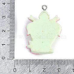 Подвески из непрозрачной смолы с уф-покрытием&nbsp;RESI-R458-04B