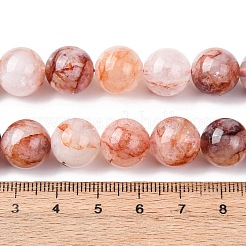 Натуральный гематоидный кварц / нитки из железистого кварца&nbsp;G-H343-D14-12mm