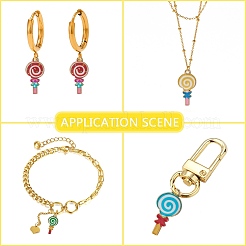 40шт 8 стиля подвески из сплава с эмалью&nbsp;ENAM-CJ0005-19