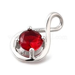 925 Sterling Silber Pavé-Anhänger mit Zirkonia&nbsp;STER-V001-03P-07