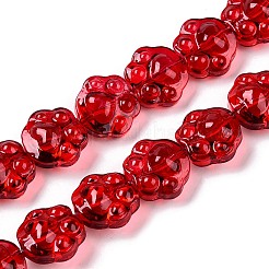 Прозрачные стеклянные бусины гальваническим пряди&nbsp;EGLA-T021-12A