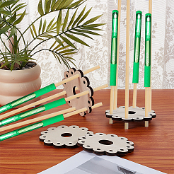 8 portapenne in MDF con 2 stili di fiori&nbsp;ODIS-BC0001-32