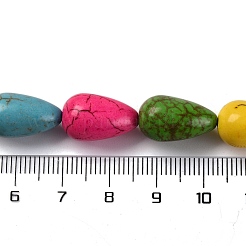 Синтетических нитей бирюзовые бусы G-C147-23A