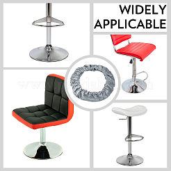 Housse de chaise de bar antidérapante en tissu polaire&nbsp;AJEW-WH20816-247A
