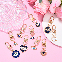 Подвесные украшения из эмали из сплава 10 шт.&nbsp;HJEW-YW00153