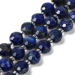 Нитки бусины из натурального ляписа-лазури G-B153-B06