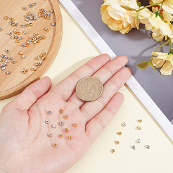 100 шт. 2 цвета латунные обжимные бусины KK-ME0003-11