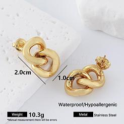 Orecchini a bottone in acciaio inossidabile 304 per donna&nbsp;KQ9327