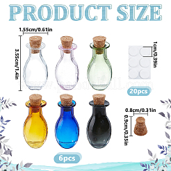 6 шт. миниатюрные украшения AJEW-DR0002-19