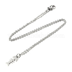 Colliers pendentifs en acier inoxydable 201 anti-ternissement&nbsp;NJEW-S105-JN513-40-1